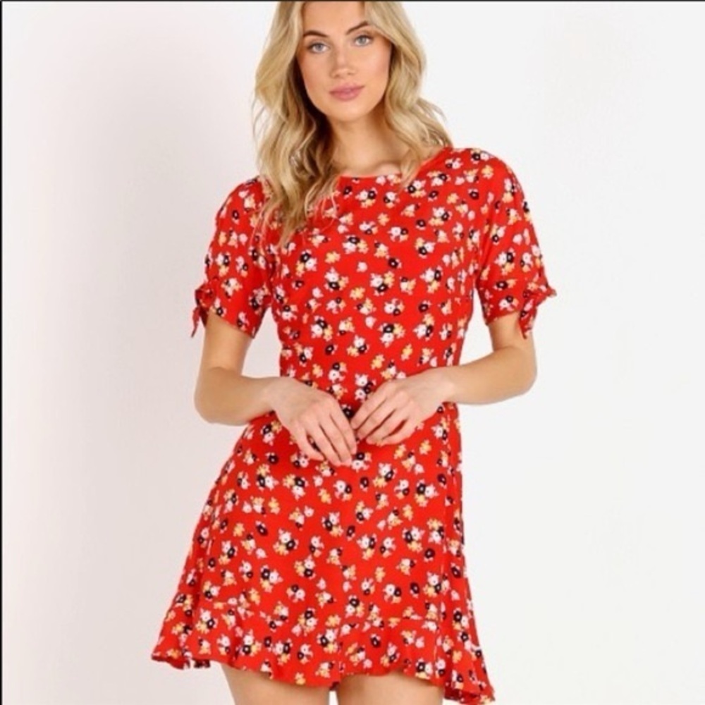 Faithfull the Brand Daphne Dress Jasmine Red (108)
